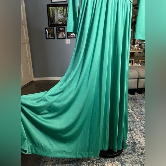 VINTAGE Lilli Diamond California Green Dress Medium - Picture 7 of 10